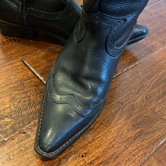 Vintage Harley Davidson Women’s Size 8 Black Leather Boots - Picture 3 of 16